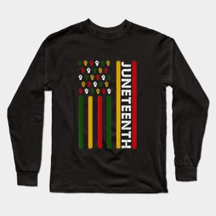 juneteenth flag 2023 Long Sleeve T-Shirt